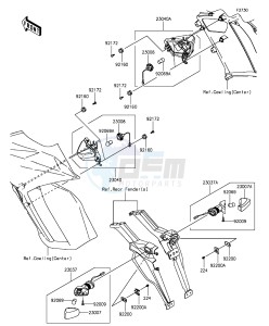 Z1000SX ZX1000LGF FR GB XX (EU ME A(FRICA) drawing Turn Signals