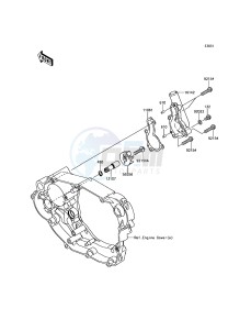 KLX450R KLX450AHF EU drawing Water Pump