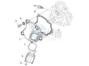 Granturismo 200 L USA drawing Cylinder head cover