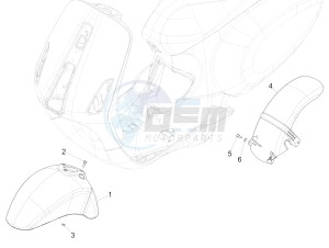 150 Sprint 4T 3V ie (EMEA) drawing Wheel huosing - Mudguard