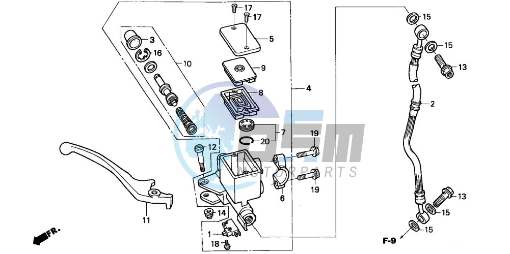 FRONT BRAKE MASTER CYLINDER