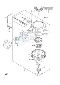 DF 9.9A drawing Recoil Starter