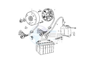 SENDA R X-TREM EU2 - 50 cc drawing FLYWHEEL MAGNETO