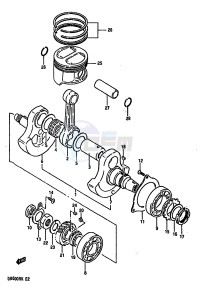 DR600R (E2) drawing CRANKSHAFT