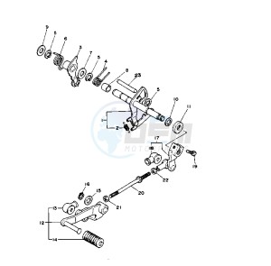 XV VIRAGO 1100 11000 drawing SHIFT SHAFT