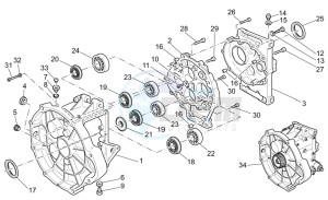 V 11 Cafe Ballabio 1100 drawing Transmission cage