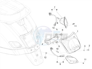 GTV 300HPE SEI GIORNI IE E4 ABS (NAFTA) drawing Rear headlamps - Turn signal lamps