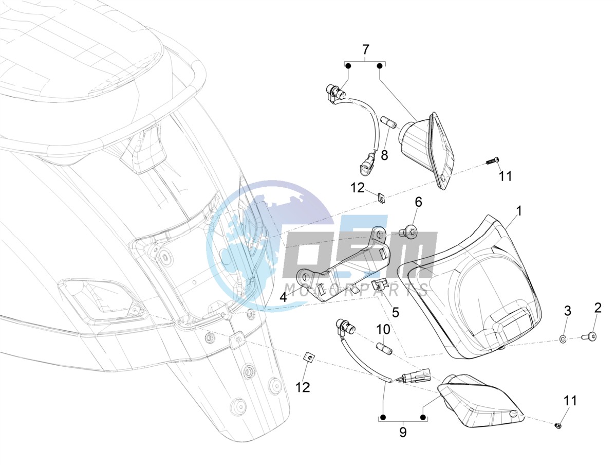 Rear headlamps - Turn signal lamps