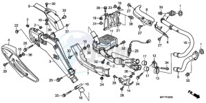 XL700V9 F / CMF drawing EXHAUST MUFFLER