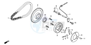 CB250 TWO FIFTY drawing STARTING CLUTCH