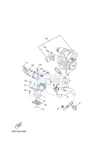 YPR125R XMAX 125 EVOLIS 125 (2DM3 2DM3) drawing INTAKE