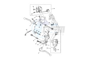 XG TRICKER 250 drawing HANDLE SWITCH- LEVER