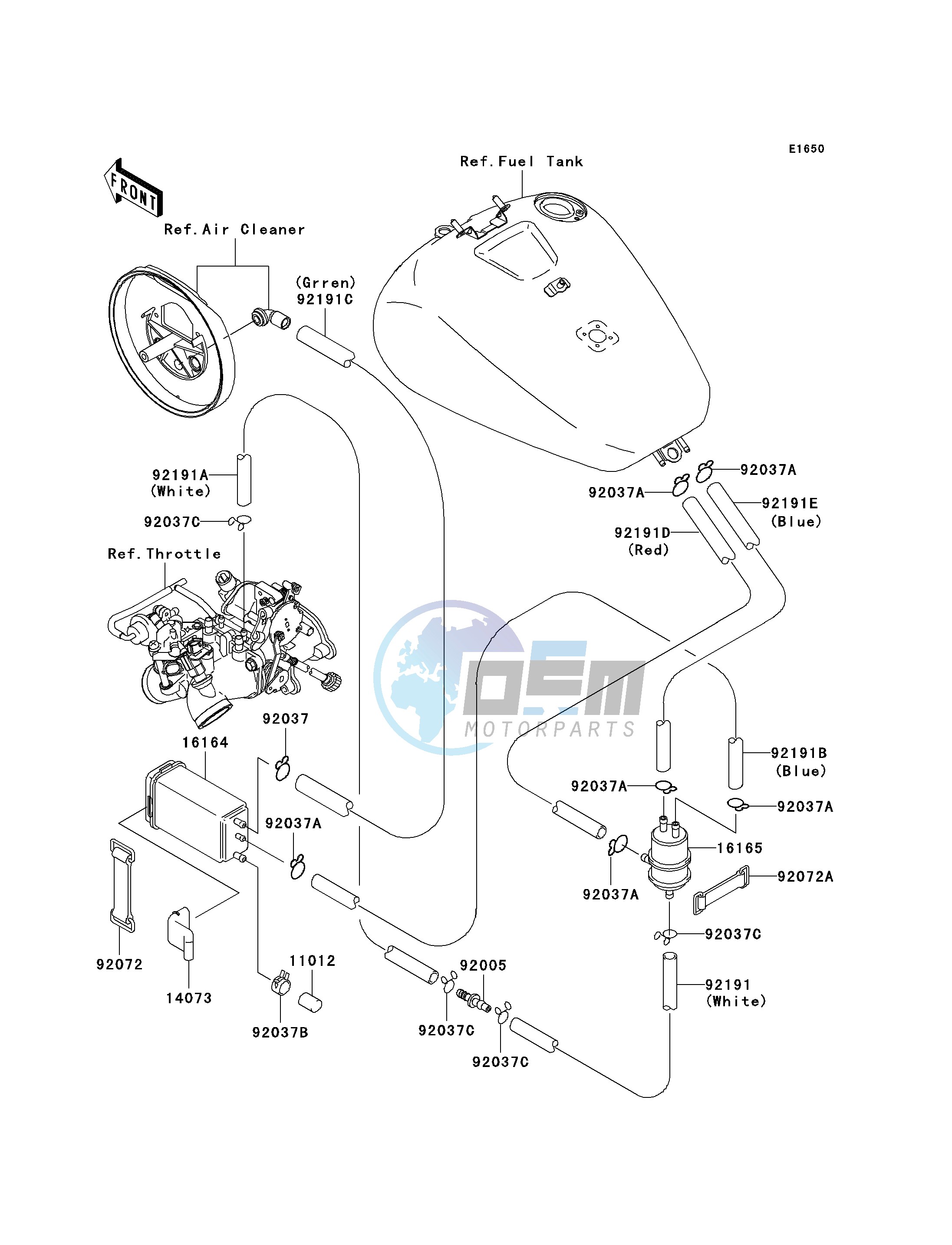 FUEL EVAPORATIVE SYSTEM-- CA- -