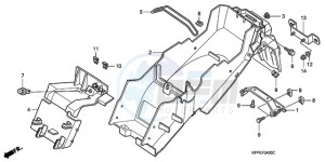 CBR125RW9 Europe Direct - (ED / WH) drawing REAR FENDER