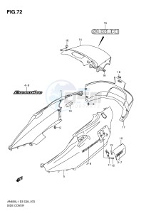 AN650 (E3-E28) Burgman drawing SIDE COVER (AN650AL1 E28)