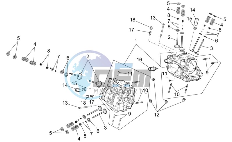 Cylinder head - valves