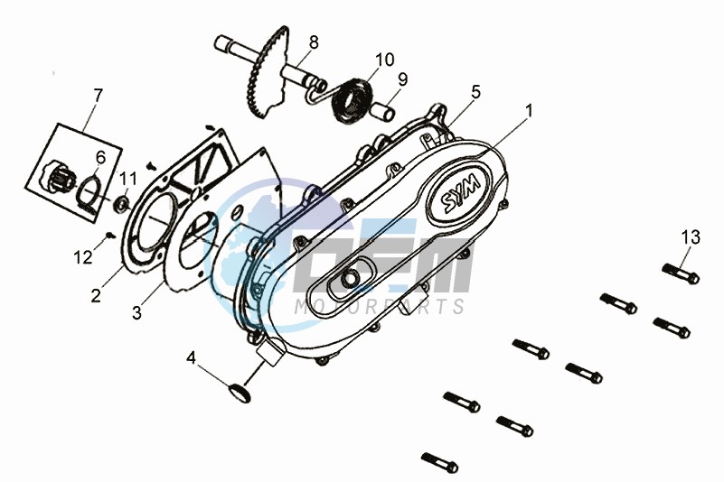 CRANKCASE COVER / GASKET