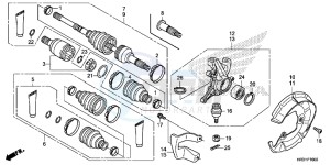 TRX420TM1H Europe Direct - (ED) drawing FRONT KNUCKLE/FRONT DRIVE SHAFT