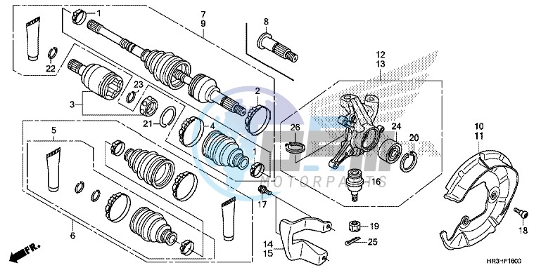 FRONT KNUCKLE/FRONT DRIVE SHAFT