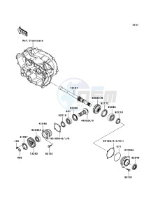 KVF360 KVF360B9F EU drawing Front Bevel Gear