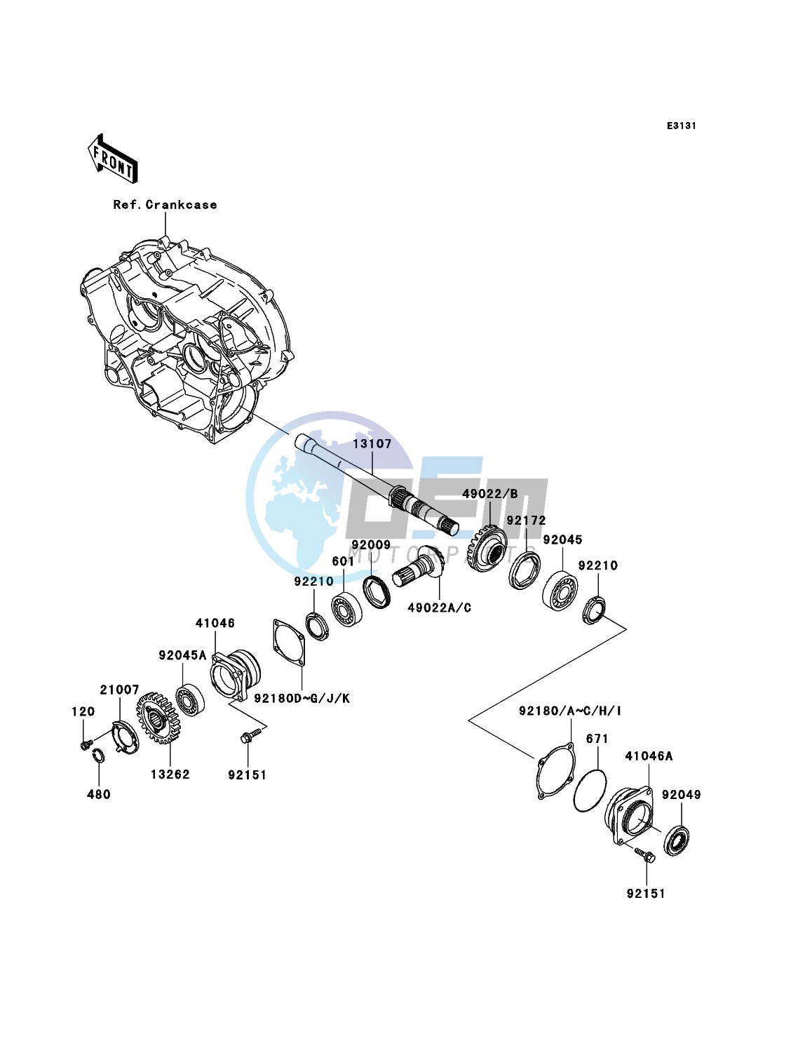 Front Bevel Gear