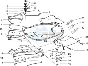 Skipper 125 my98 drawing Side covers