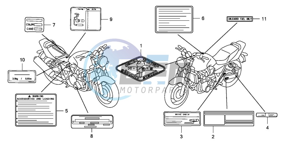 CAUTION LABEL (CB1300/A)