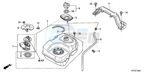 SH125RC drawing FUEL TANK