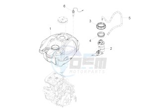 TUONO 125 4T E4 ABS (EMEA) drawing Fuel tank