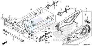 NC750SDG NC750X Europe Direct - (ED) drawing SWINGARM