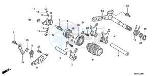 CRF250X9 Australia - (U) drawing GEARSHIFT DRUM