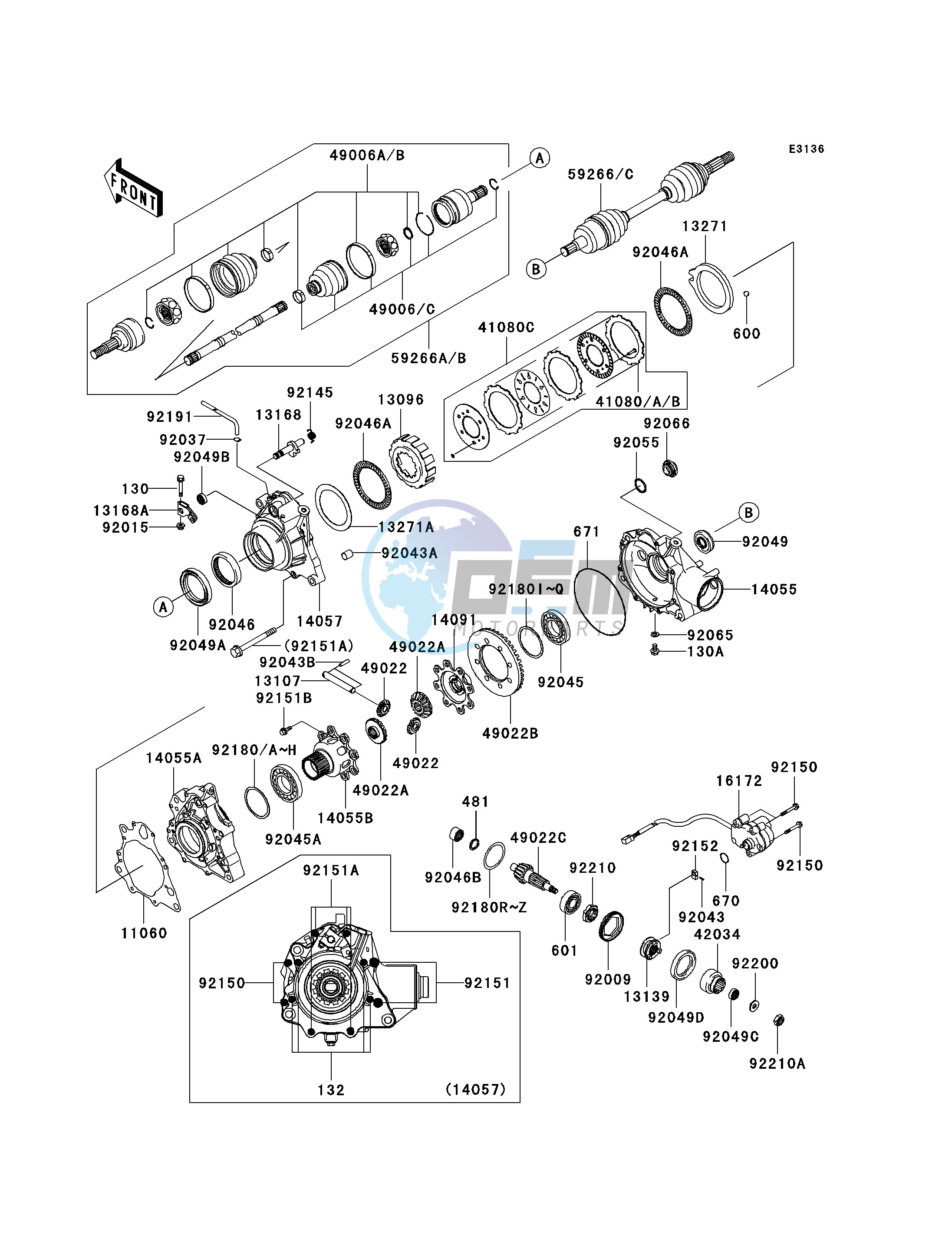 DRIVE SHAFT-FRONT