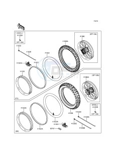 KX450F KX450HGF EU drawing Tires