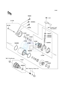 JET SKI STX-15F JT1500A6F FR drawing Starter Motor