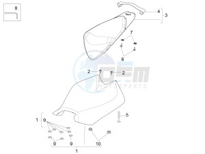 RSV4 1000 RR E4 ABS (NAFTA) drawing Saddle