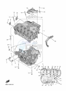 YZF600W YZF-R6 (BN6U) drawing CRANKCASE