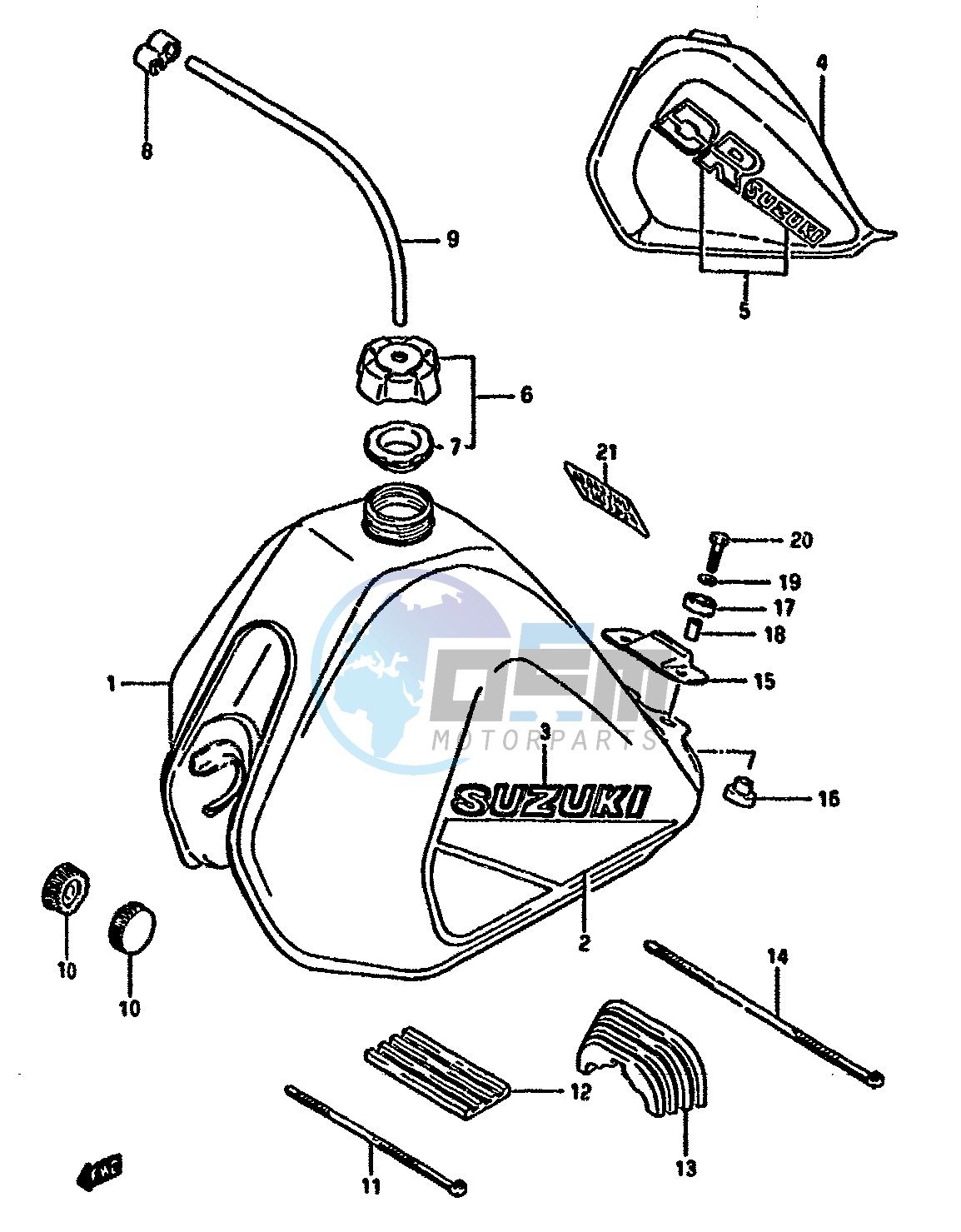 FUEL TANK (MODEL F H)