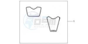 CBR1000RA9 Europe Direct - (ED / ABS MME REP) drawing RACING STICKERSSET