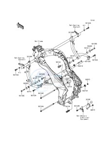 VERSYS 1000 KLZ1000BGF FR GB XX (EU ME A(FRICA) drawing Engine Mount