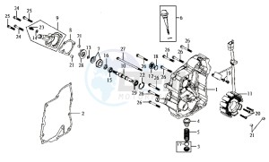 JOYRIDE 125 drawing CRANKCASE RIGHT