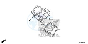 CBR125RTF CBR125RT UK - (E) drawing CYLINDER