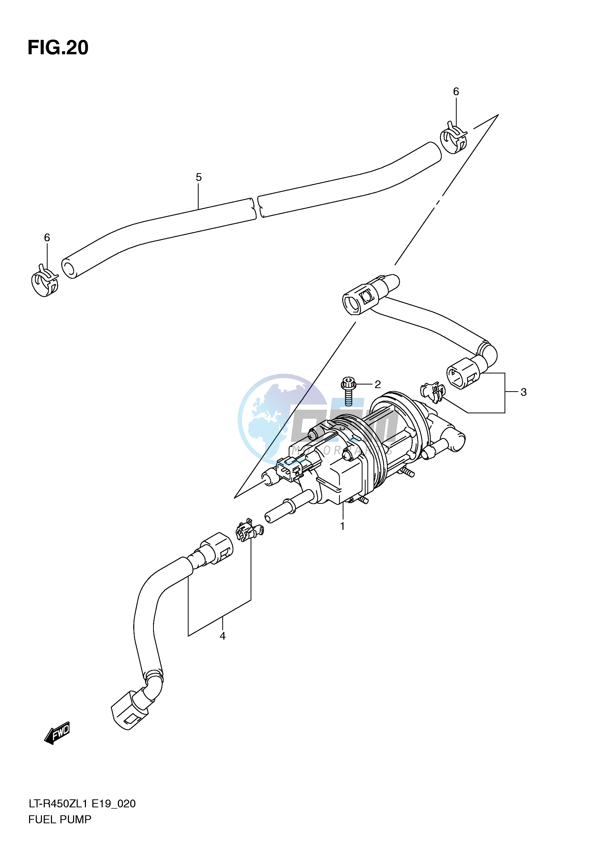 FUEL PUMP (LT-R450ZL1 E19)