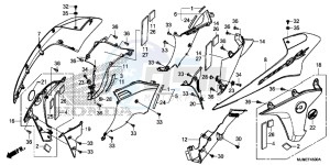 VFR800XF CrossRunner 2ED drawing MIDDLE COWL