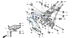 CLR125 CITY FLY drawing FRAME BODY