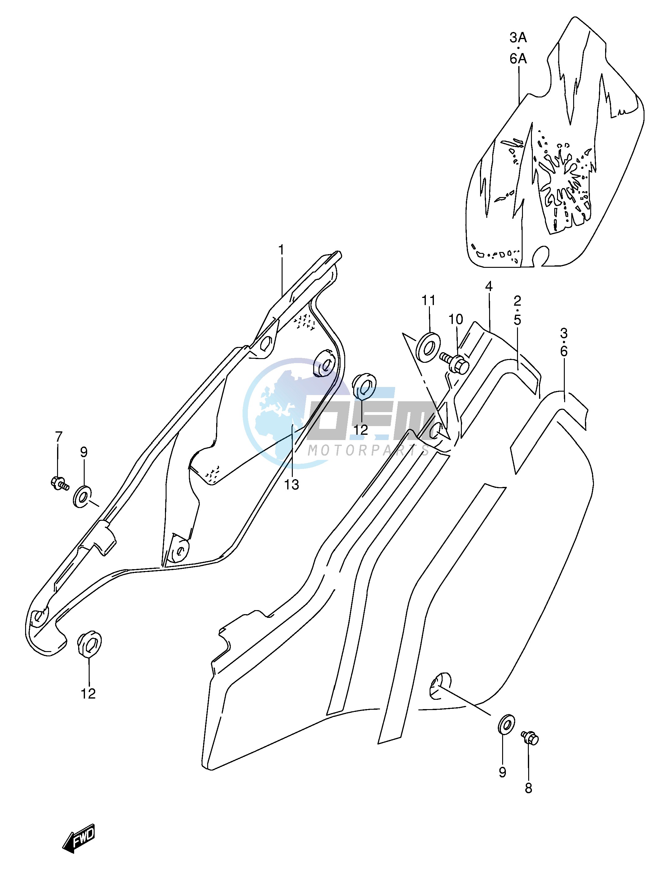 FRAME COVER (MODEL K L M)