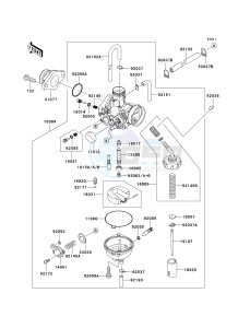 KLX 140 A [KLX140] (A8F-A9FA) A9FA drawing CARBURETOR