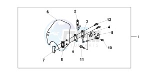 VT1100C drawing WIND SHIELD