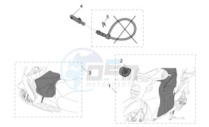 Scarabeo 500 drawing Acc. - Various II