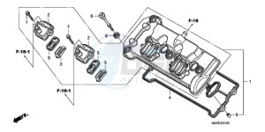 CBF600N9 France - (F / CMF) drawing CYLINDER HEAD COVER