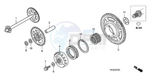 CBF1000A UK - (E / MKH) drawing STARTING CLUTCH